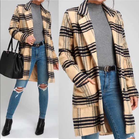 Lulus Jackets & Blazers - Plaid coat